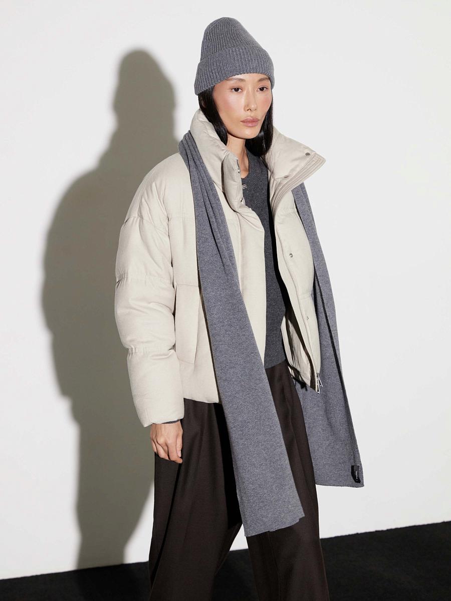 LWWN-186001 Шарф (серый, S)