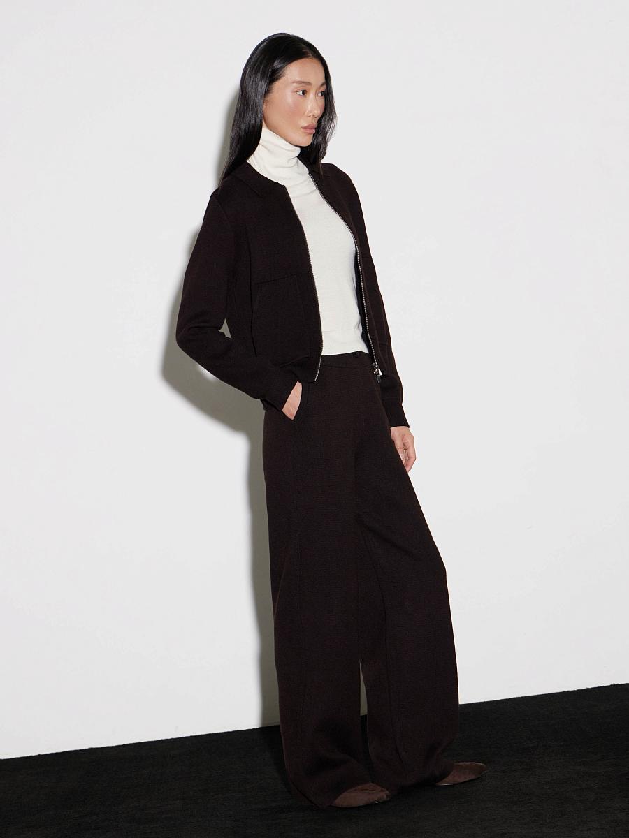 LWWN-825007 Брюки трикотажные (темно-коричневый, S)