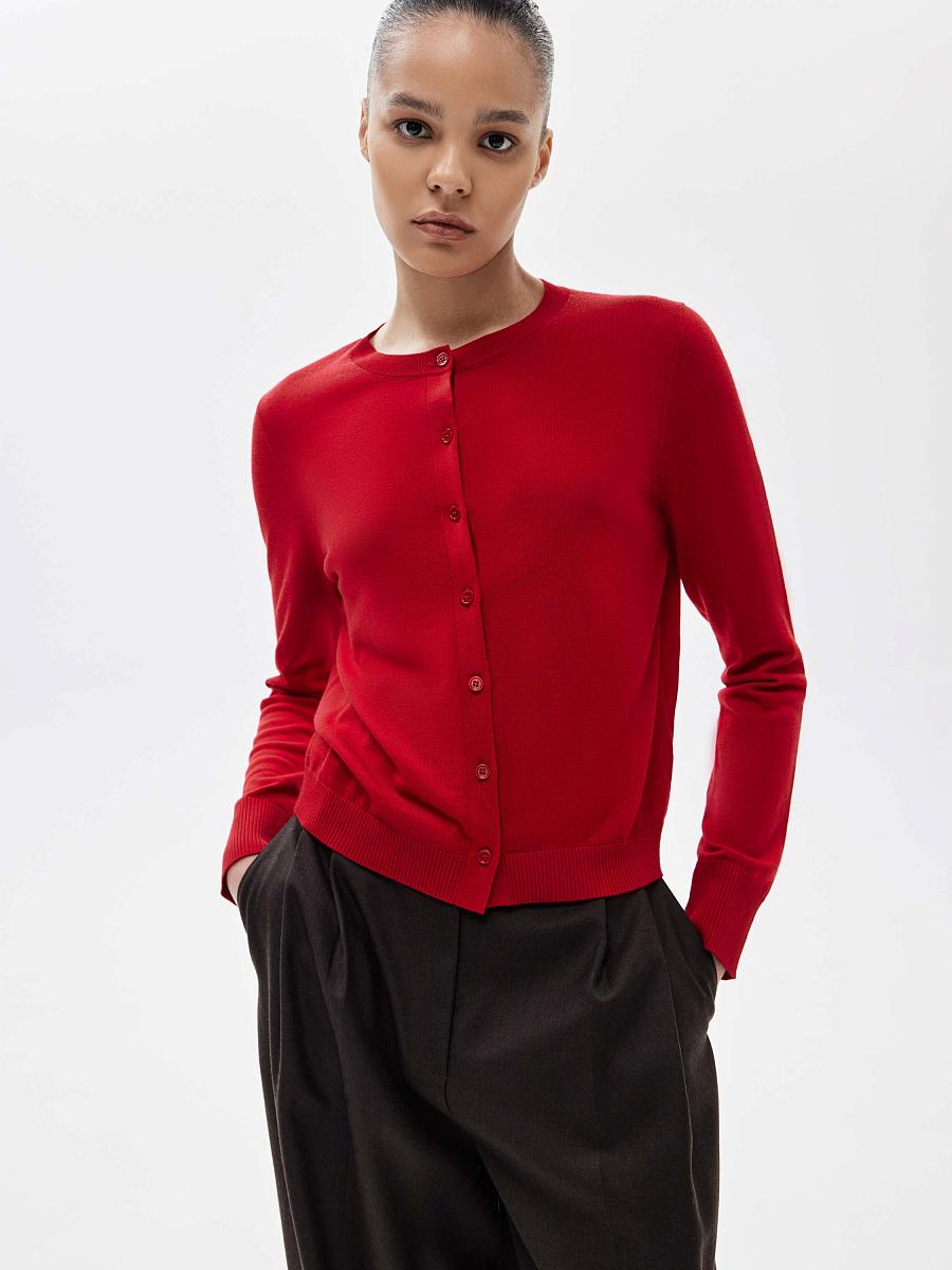 LWWA-206003 Кардиган (красный, XS)