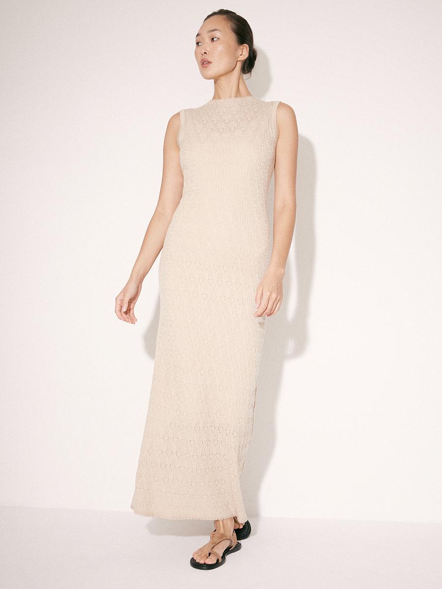 LWWA-786002 Платье трикотажное (бежевый, S)