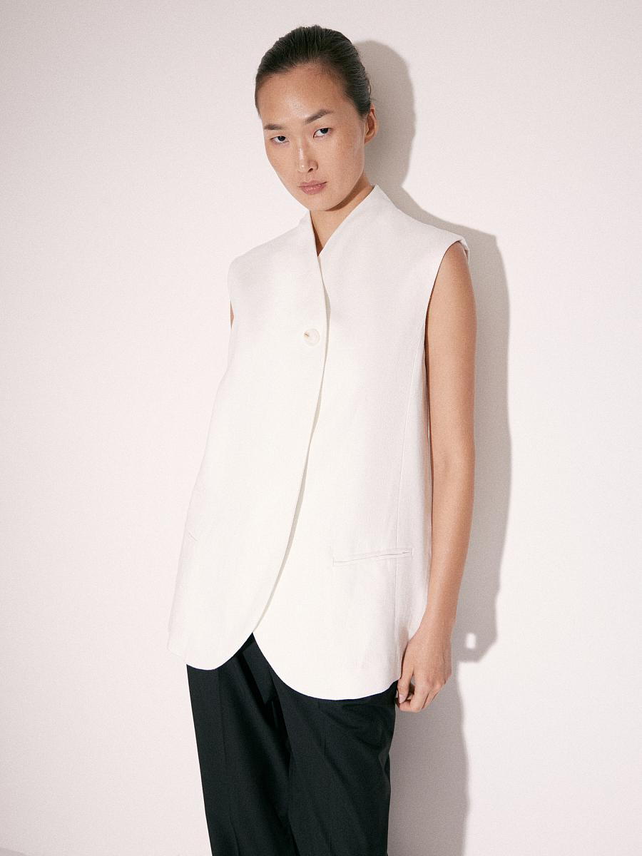 LWWA-155018 Жилетка (белый, S)