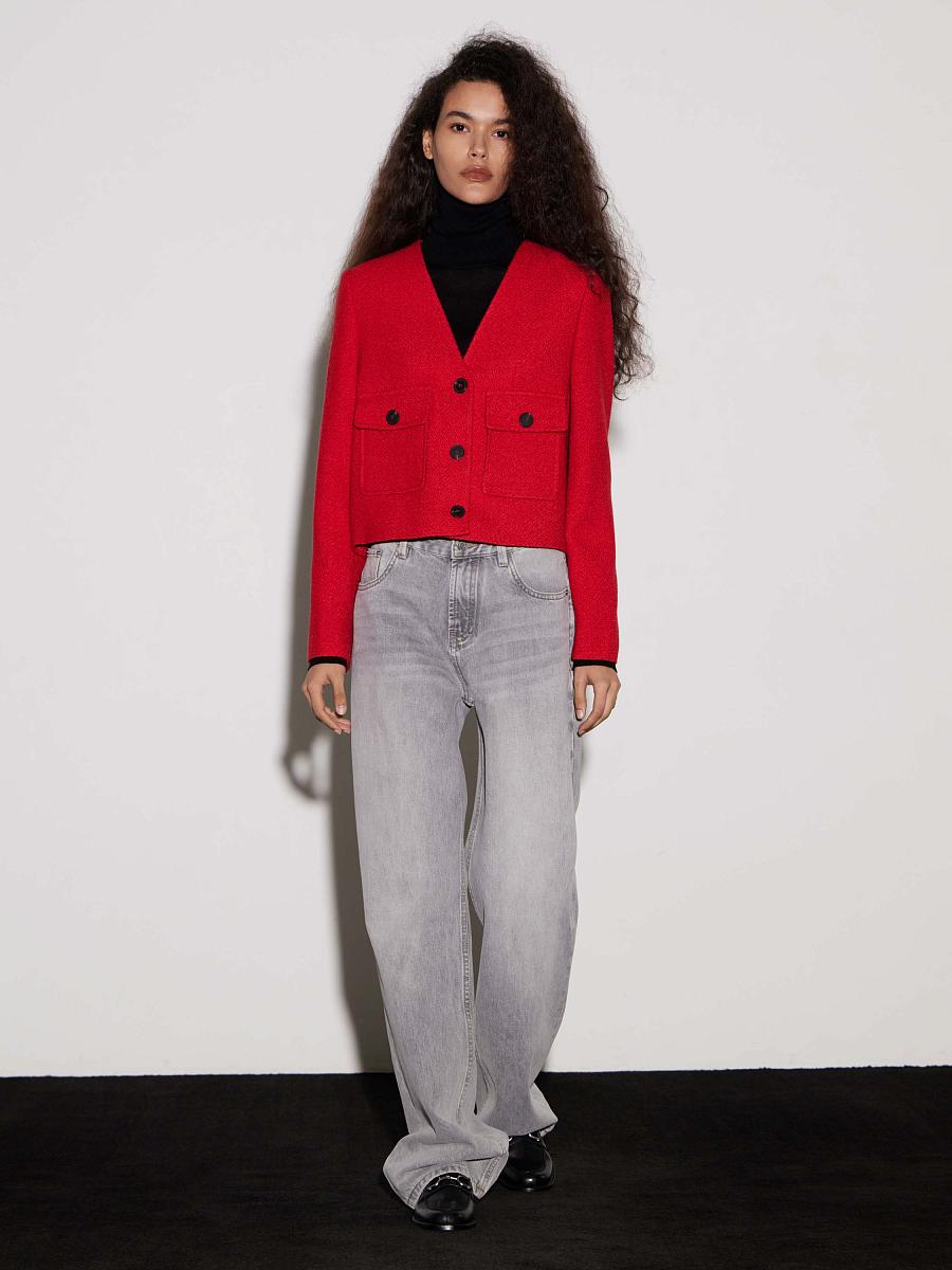 LWWN-125054 Жакет (красный, S)