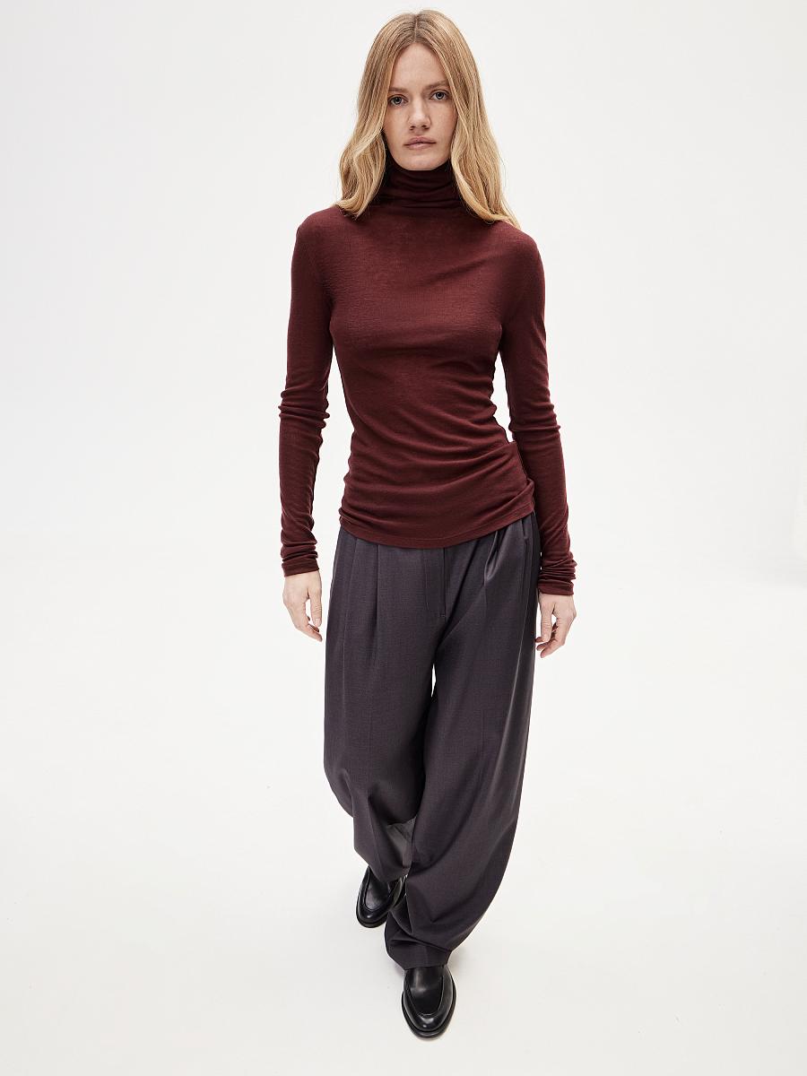 LWWA-616001 Водолазка (бордовый, M)