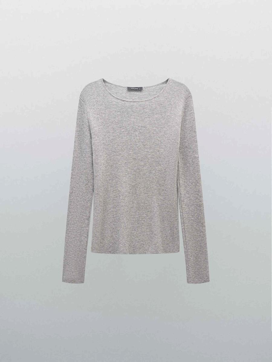 LWWN-685002 Лонгслив (серый, L)