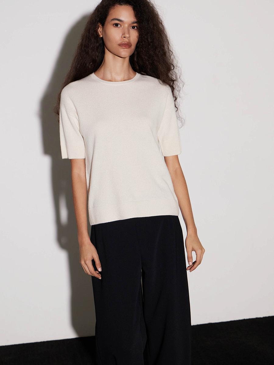 LWWN-075002 Топ трикотажный (молочный, S)