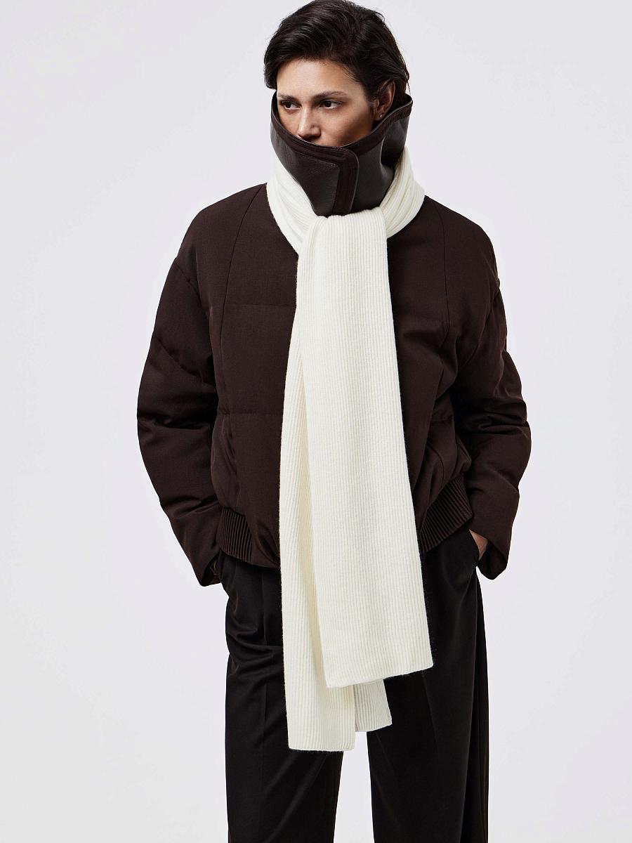 LWWN-186002 Шарф (белый, S)