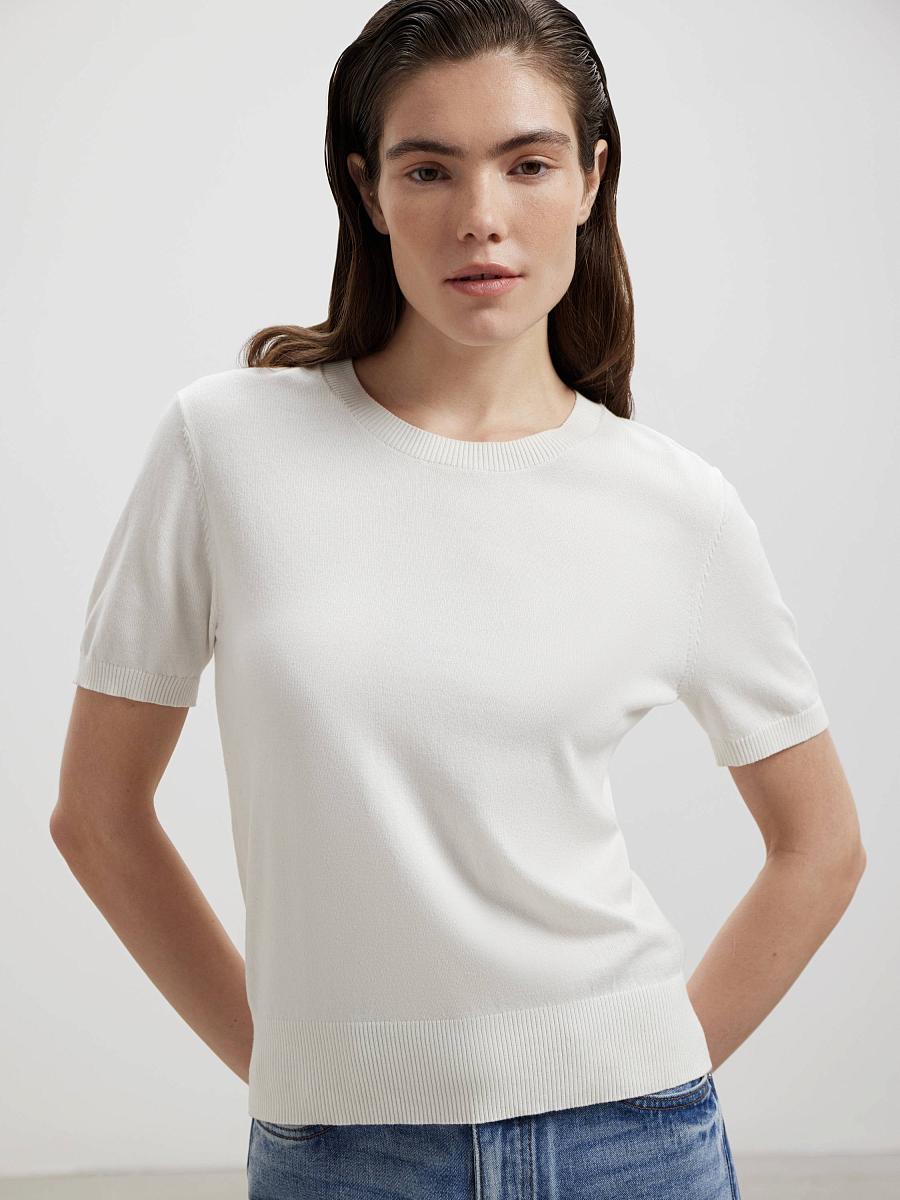 LWWL-075008 Трикотажная блузка (белый, S)