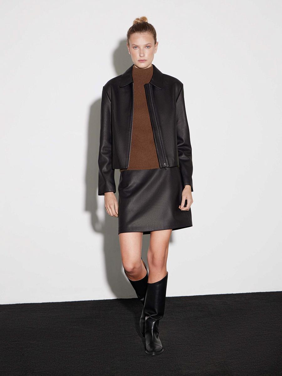 LWWN-355003 Кожаная куртка (черный, S)