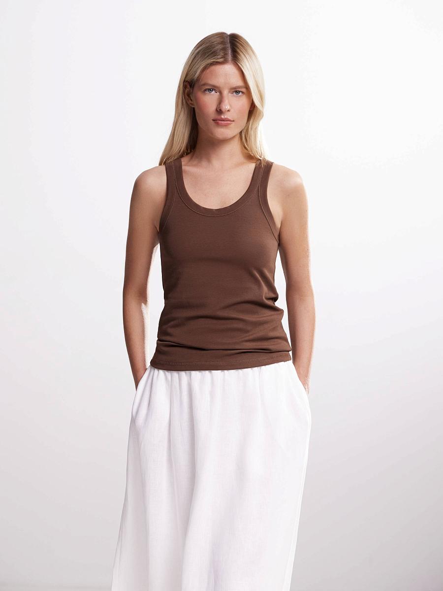 LWWL-375026 Топ (коричневый, XS)