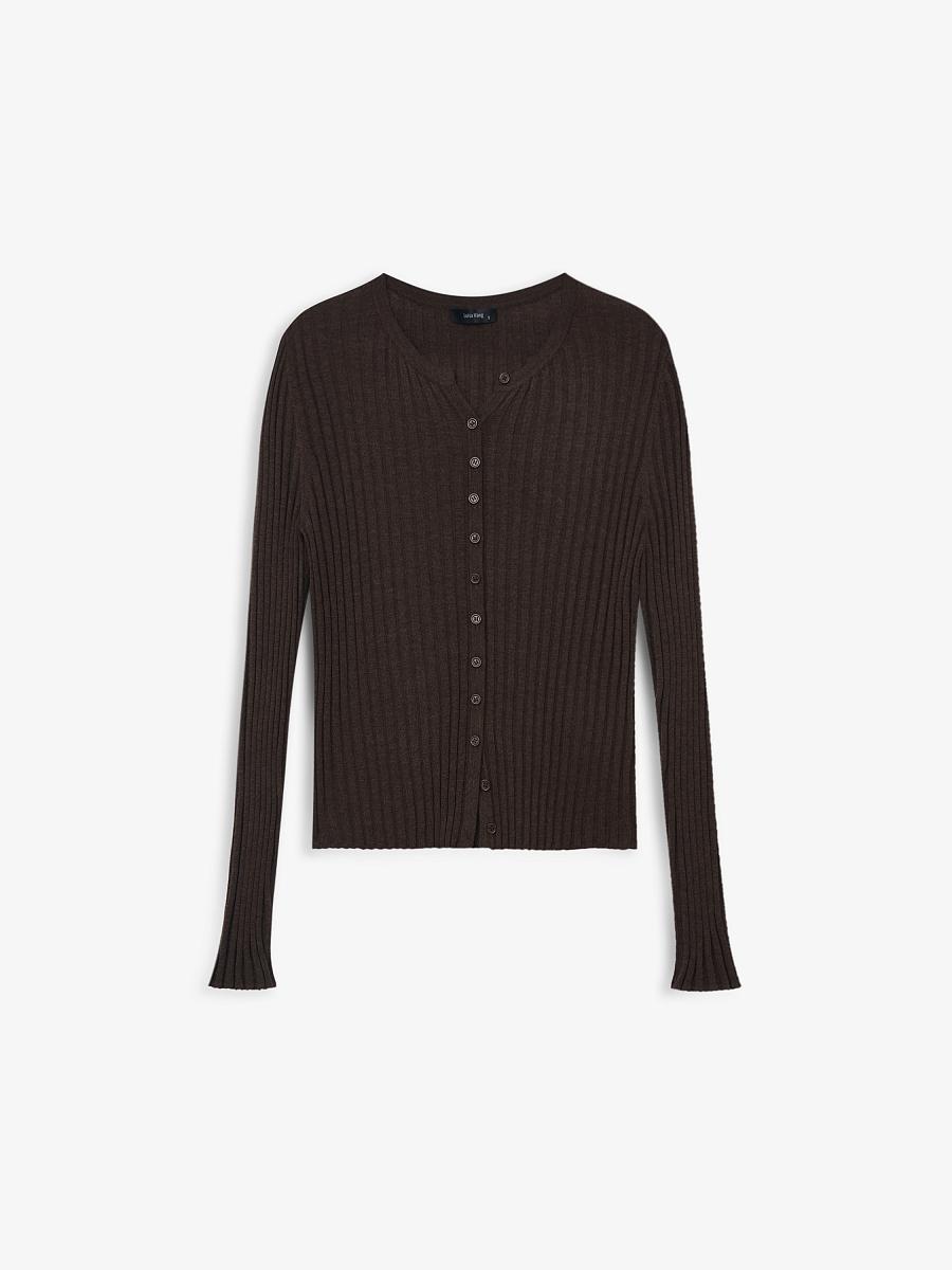 LWWA-206005 Кардиган (кофейный, L)