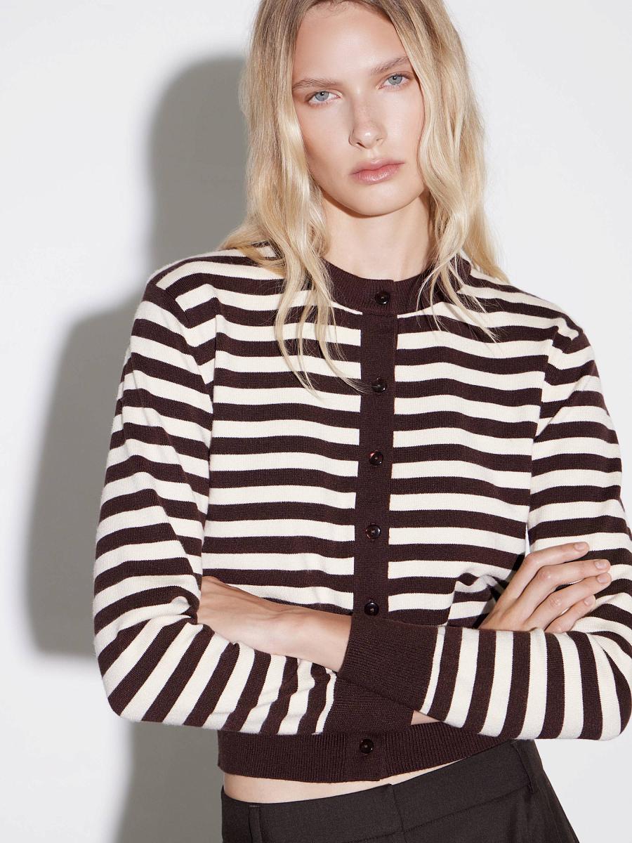 LWWN-205013 Кардиган (коричневый, S)