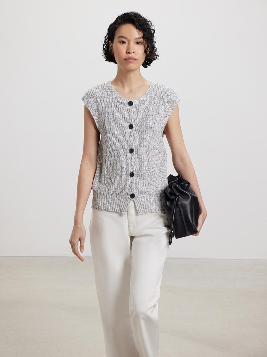 LWWL-075025 Трикотажная блузка (светло-серый, S)