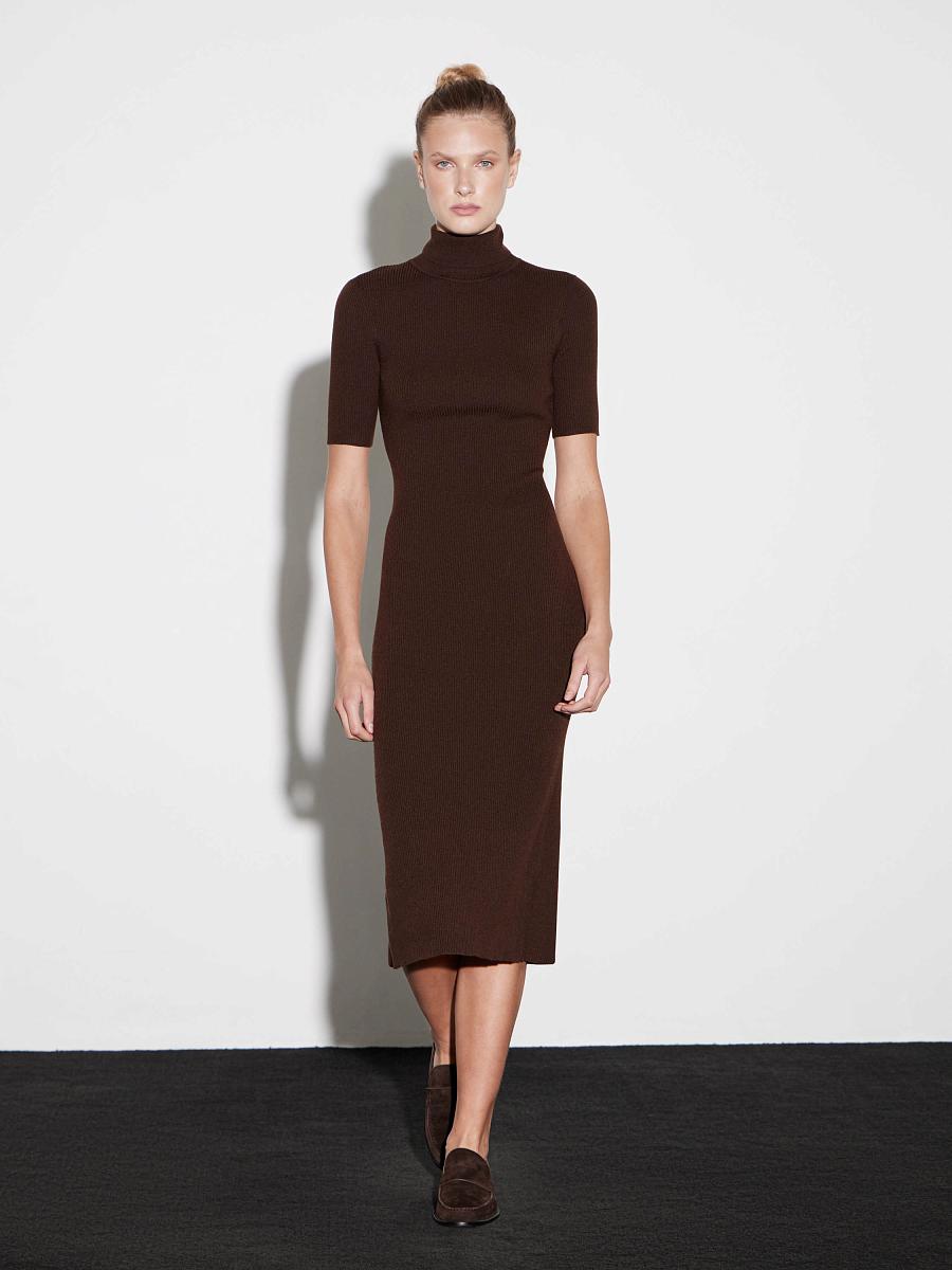 LWWN-785004 Платье трикотажное (коричневый, XS)