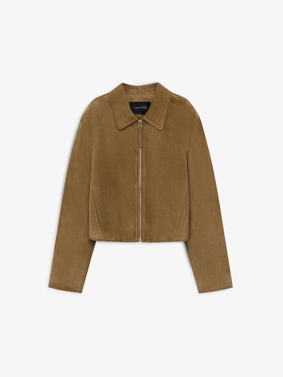 LWWL-355008 Кожаная куртка (коричневый, L)