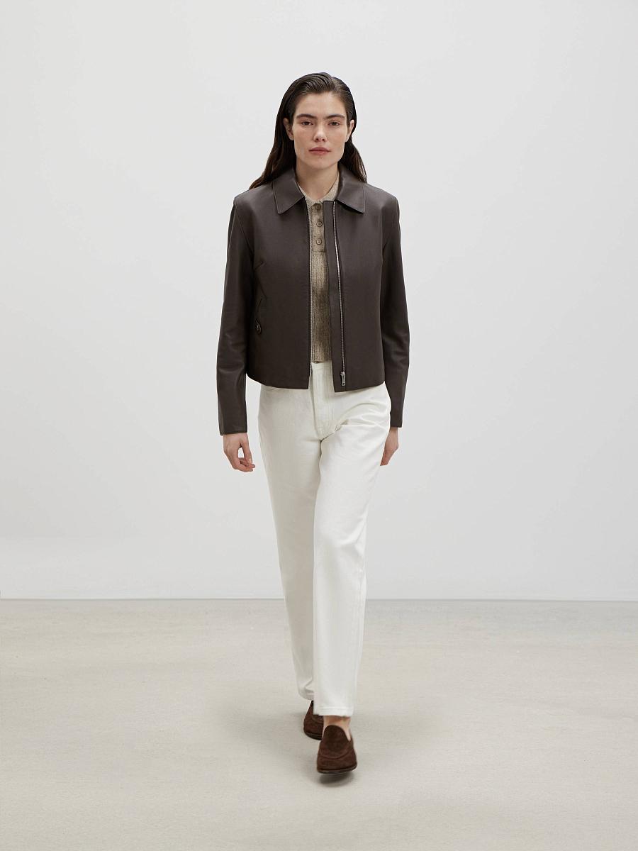 LWWL-355003 Кожаная куртка (коричневый, M)