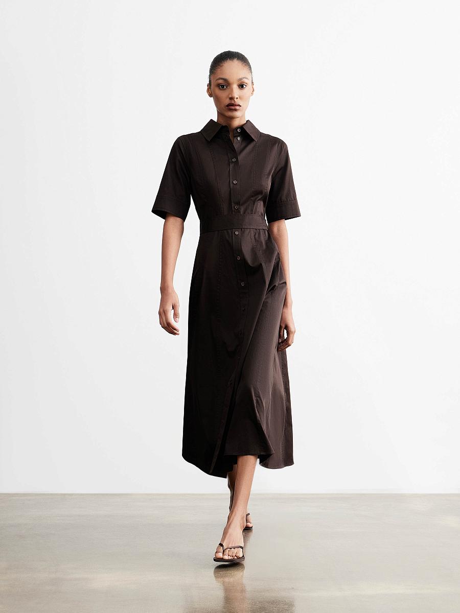 LWWA-025046 Платье (коричневый, XS)