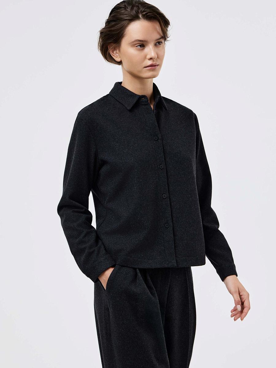 LWWN-105009 Рубашка (темно-серый, S)