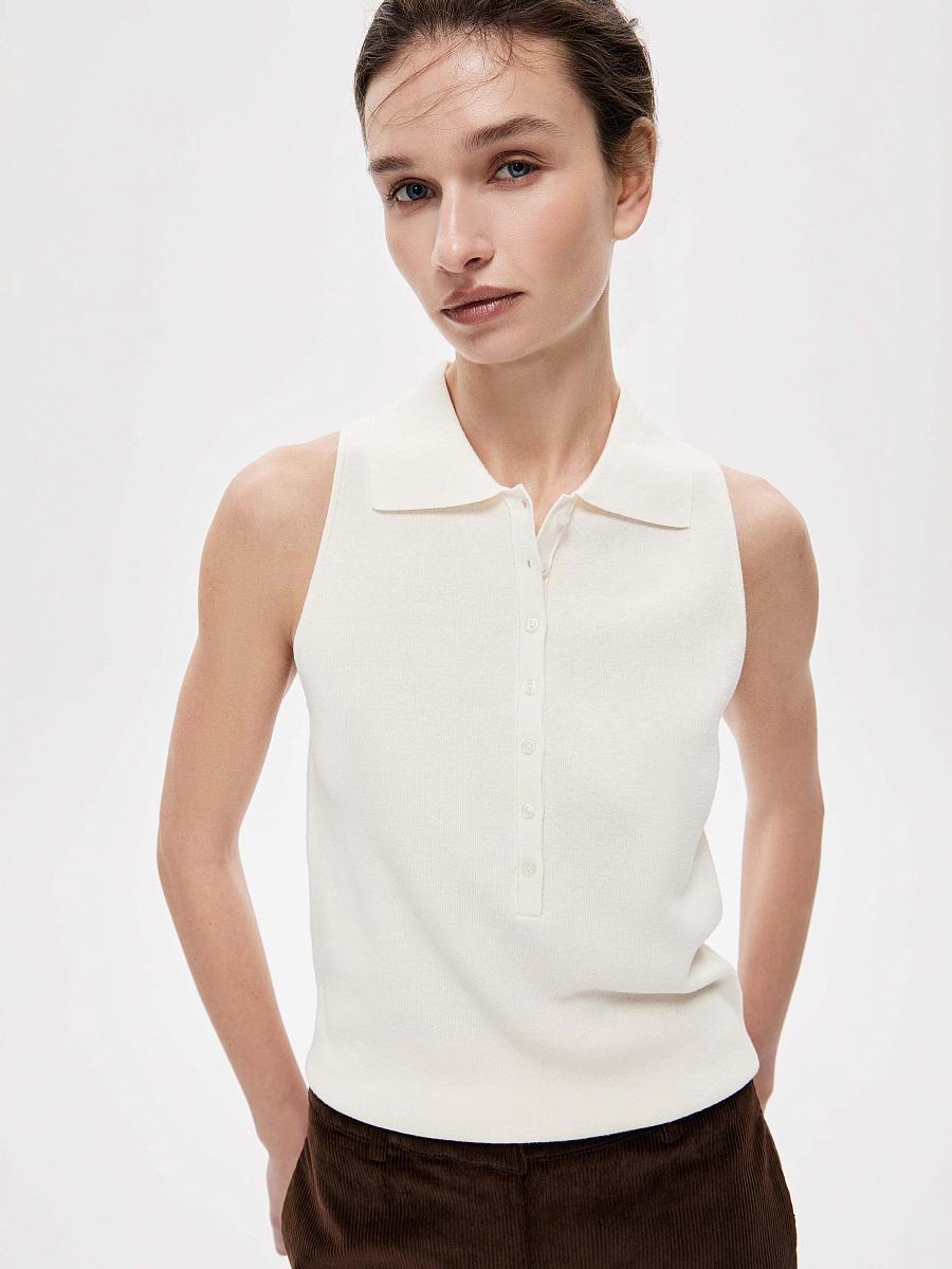 LWWA-076001 Топ трикотажный (белый, XS)