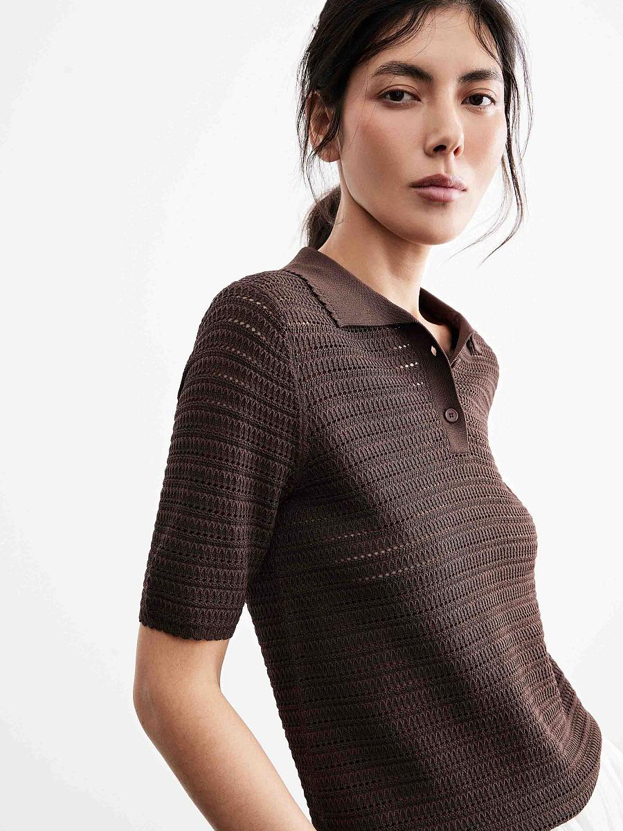 LWWA-076013 Топ трикотажный (коричневый, S)