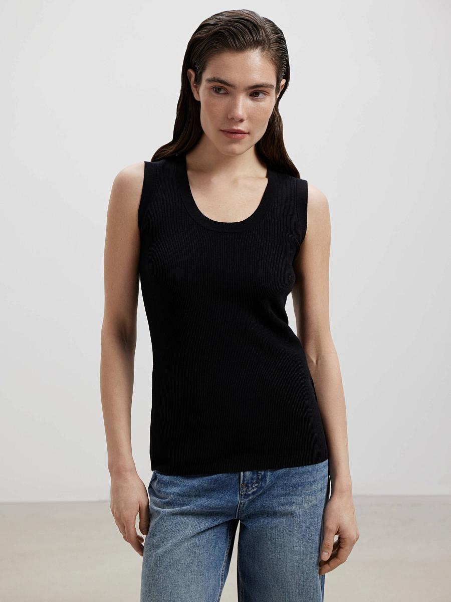 LWWL-075018 Трикотажная блузка (черный, S)