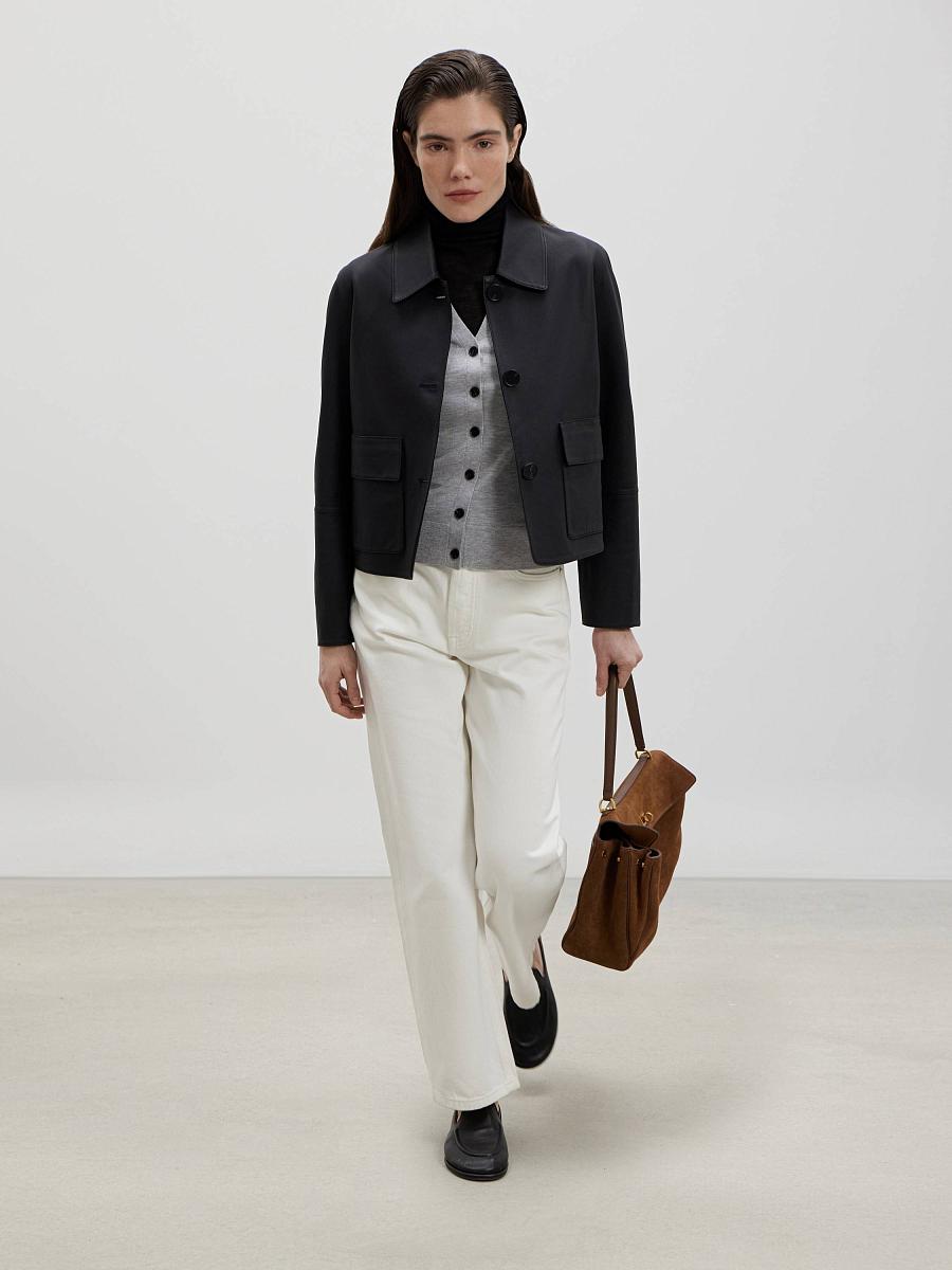 LWWL-355001 Кожаная куртка (черный, L)