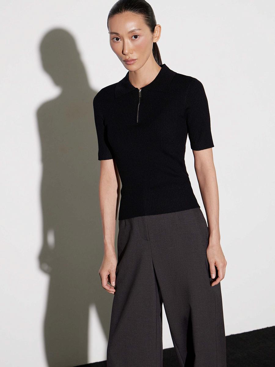 LWWN-075004 Топ трикотажный (черный, S)