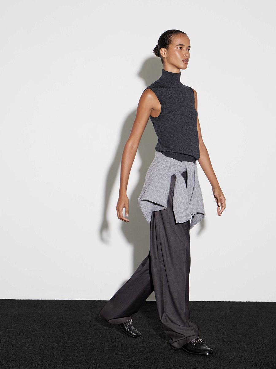 LWWN-075006 Топ трикотажный (серый, L)