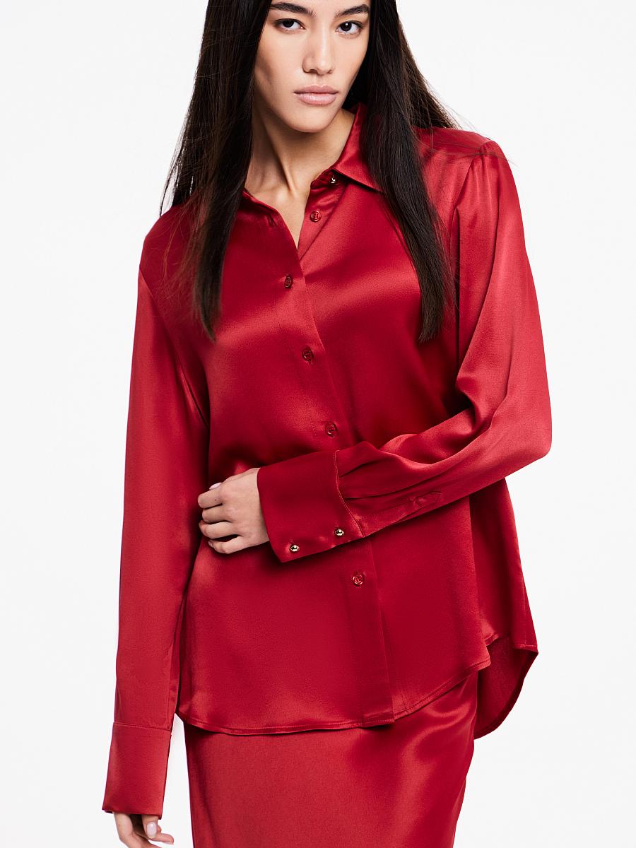 LWWN-105014 Рубашка (красный, XS)