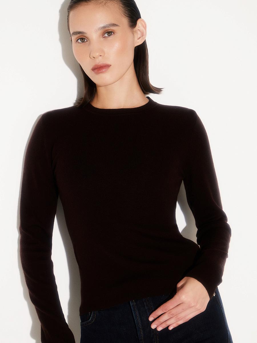 LWWN-686003 Лонгслив (коричневый, M)