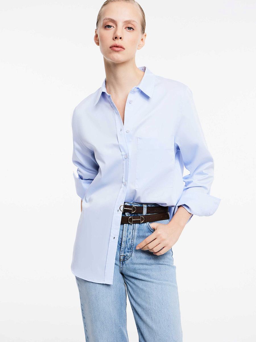 LWWN-105013 Рубашка (синий, XS)