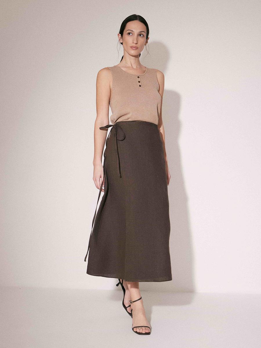 LWWA-035014 Юбка (коричневый, XS)