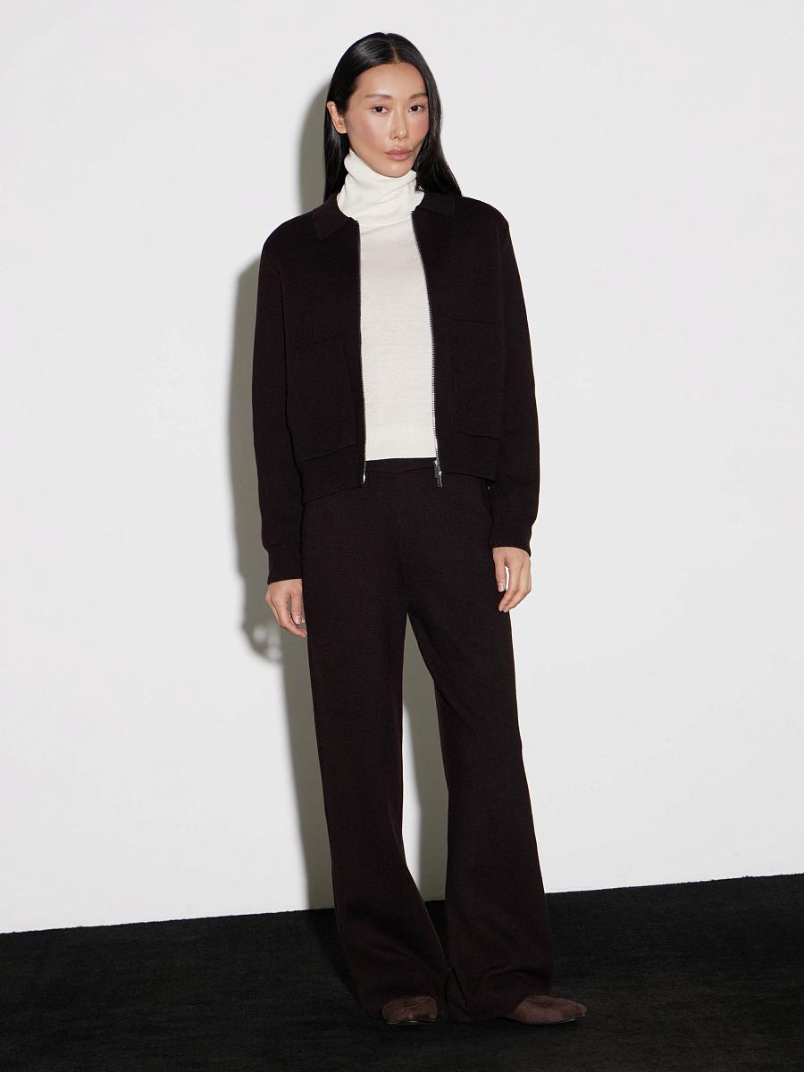 LWWN-205025 Кардиган (темно-коричневый, S)