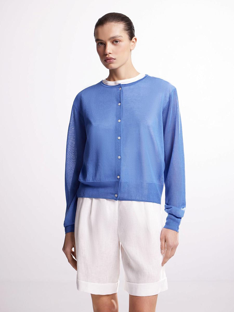 LWWL-205008 Кардиган (синий, S)