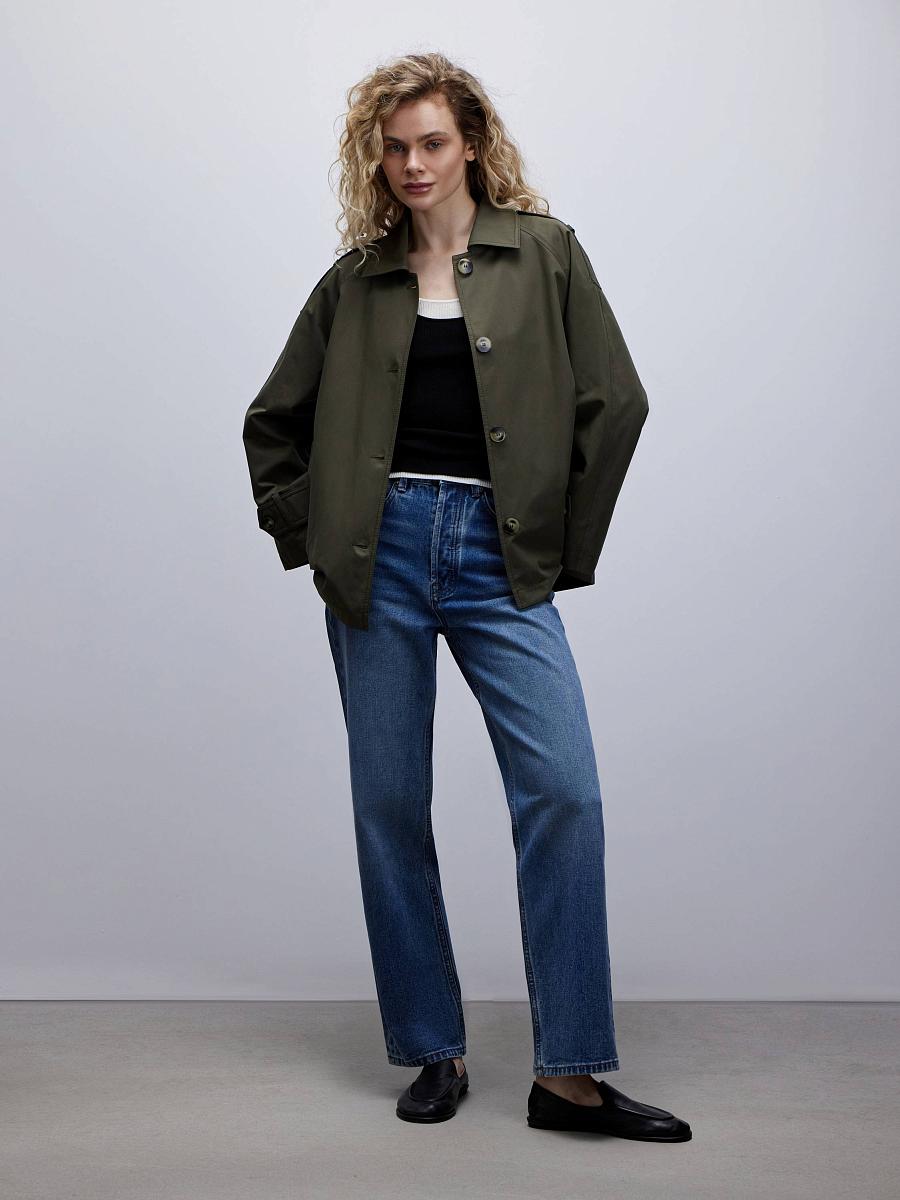 LWWL-365007 Тренч (хаки, XS)