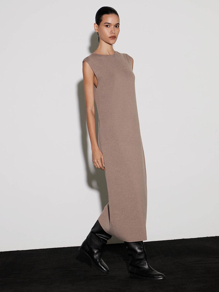 LWWN-785001 Платье трикотажное (бежевый, S)