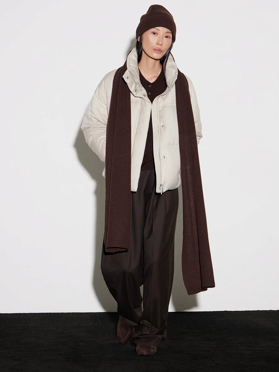 LWWN-186002 Шарф (темно-коричневый, S)