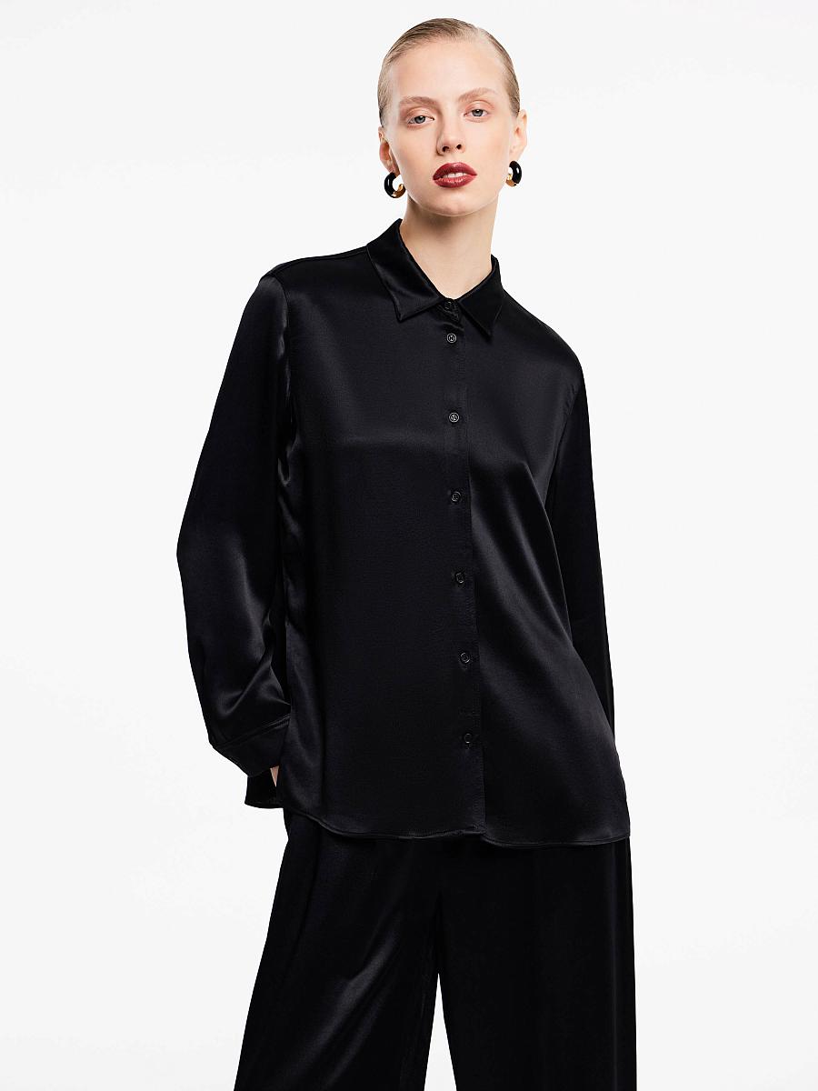 LWWN-105004 Рубашка (черный, XS)