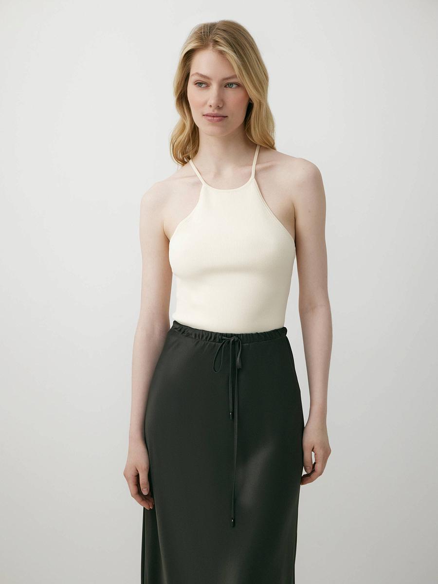 LWWL-075015 Трикотажная блузка (кремовый, S)