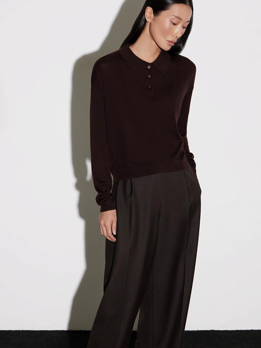 LWWN-345010 Джемпер (темно-коричневый, L)