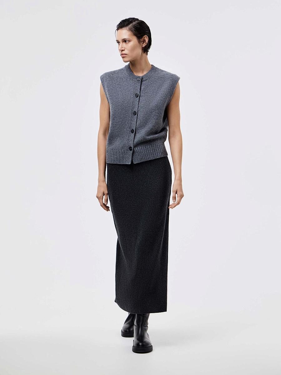 LWWN-035002 Юбка (темно-серый, XS)