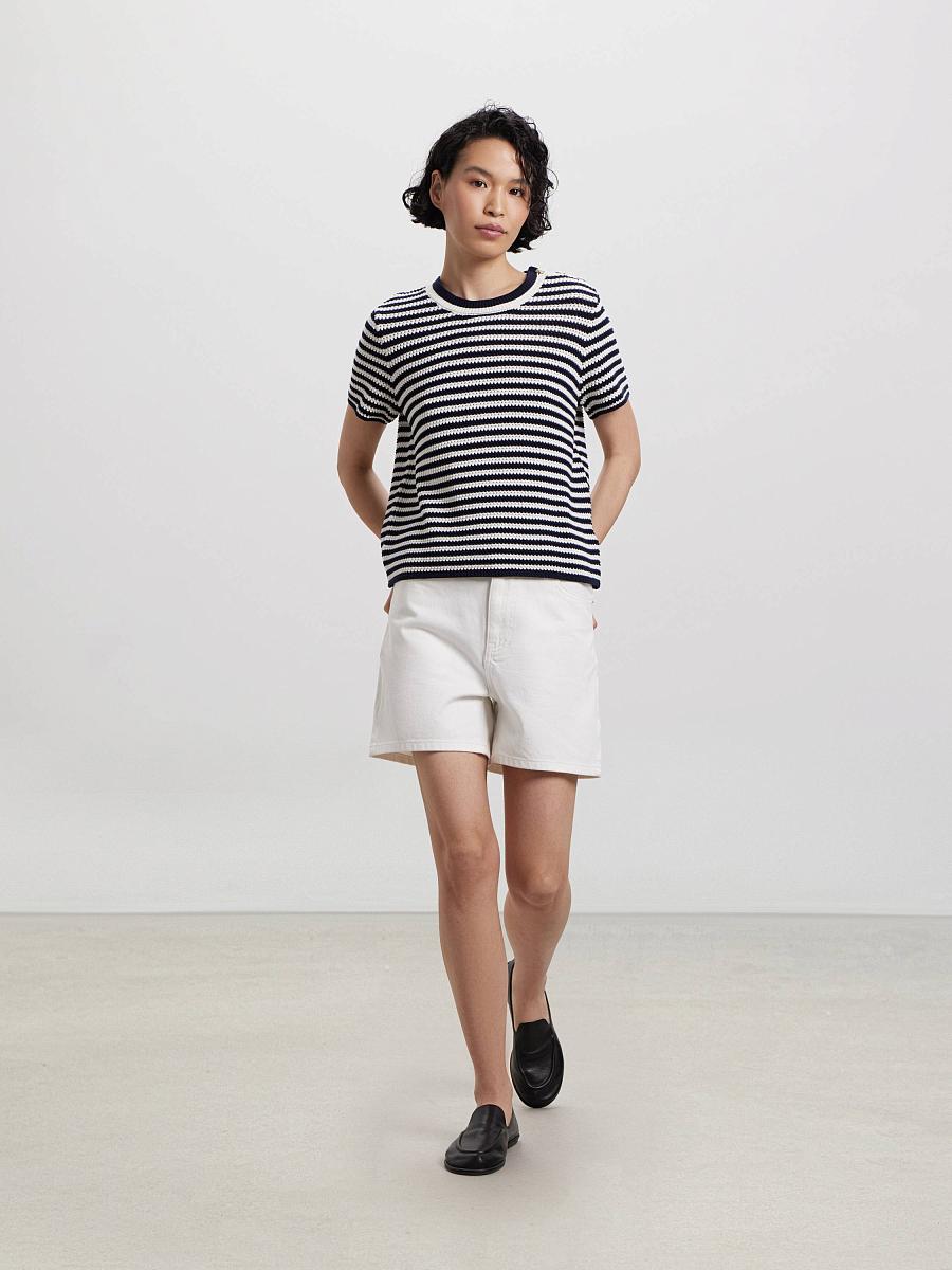 LWWL-075007 Трикотажная блузка (синий, M)