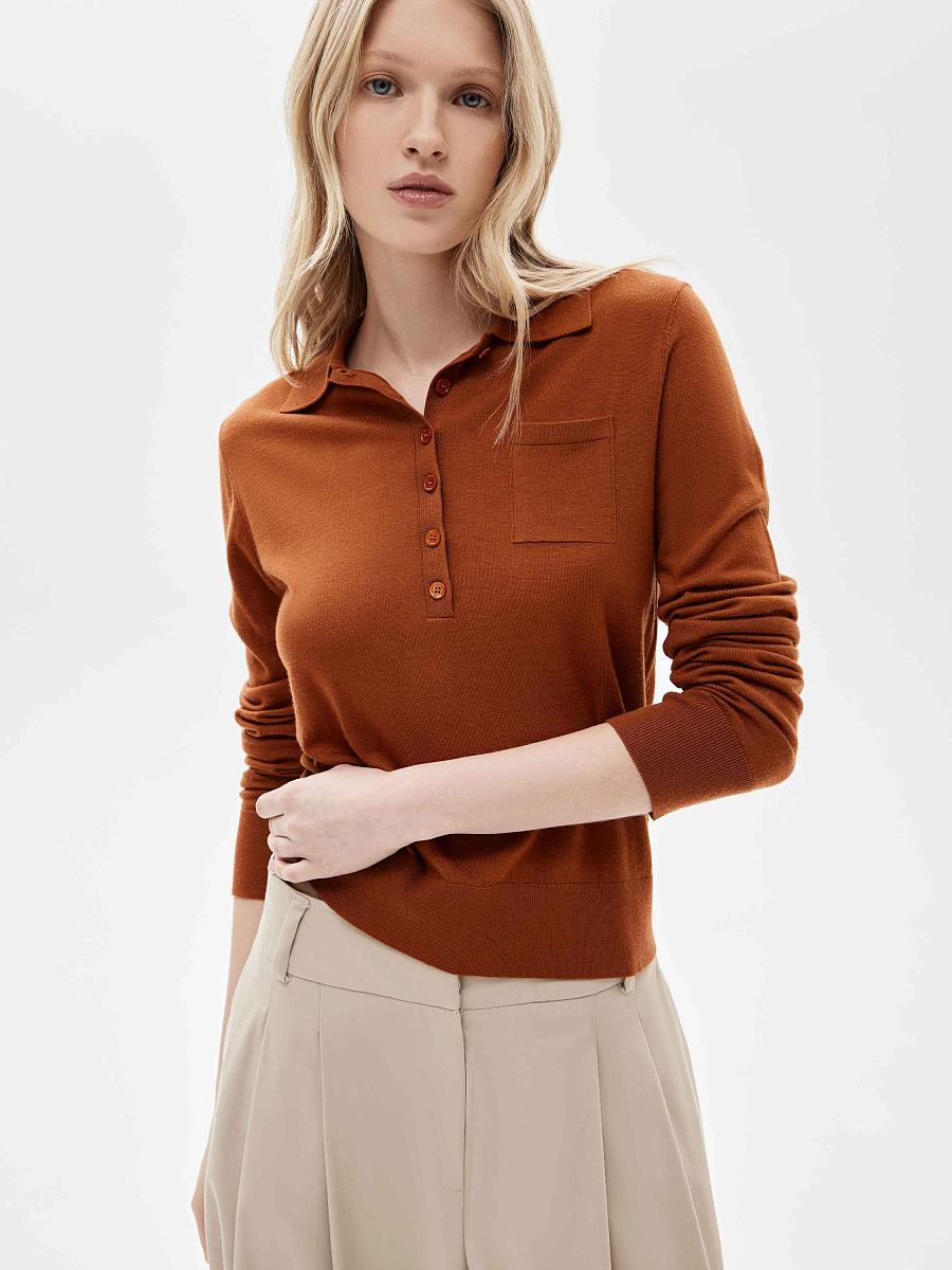 LWWA-346004 Джемпер (терракотовый, L)