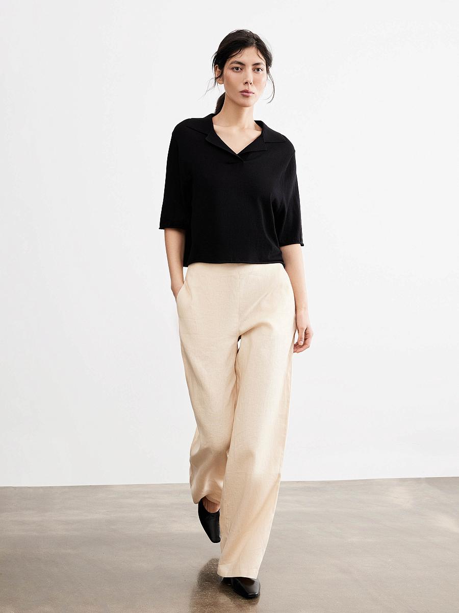 LWWA-076024 Топ трикотажный (черный, S)