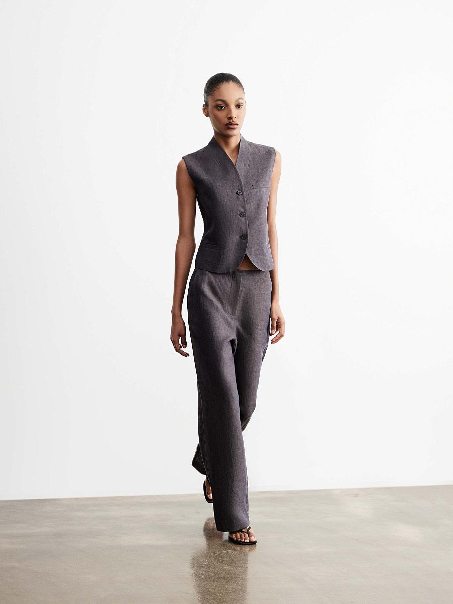 LWWA-155017 Жилетка (коричневый, XS)