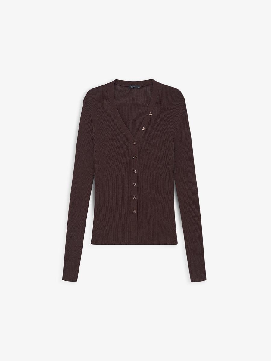 LWWA-206017 Кардиган (коричневый, S)