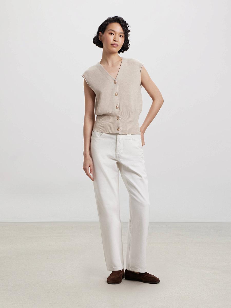 LWWL-075030 Трикотажная блузка (бежевый, S)