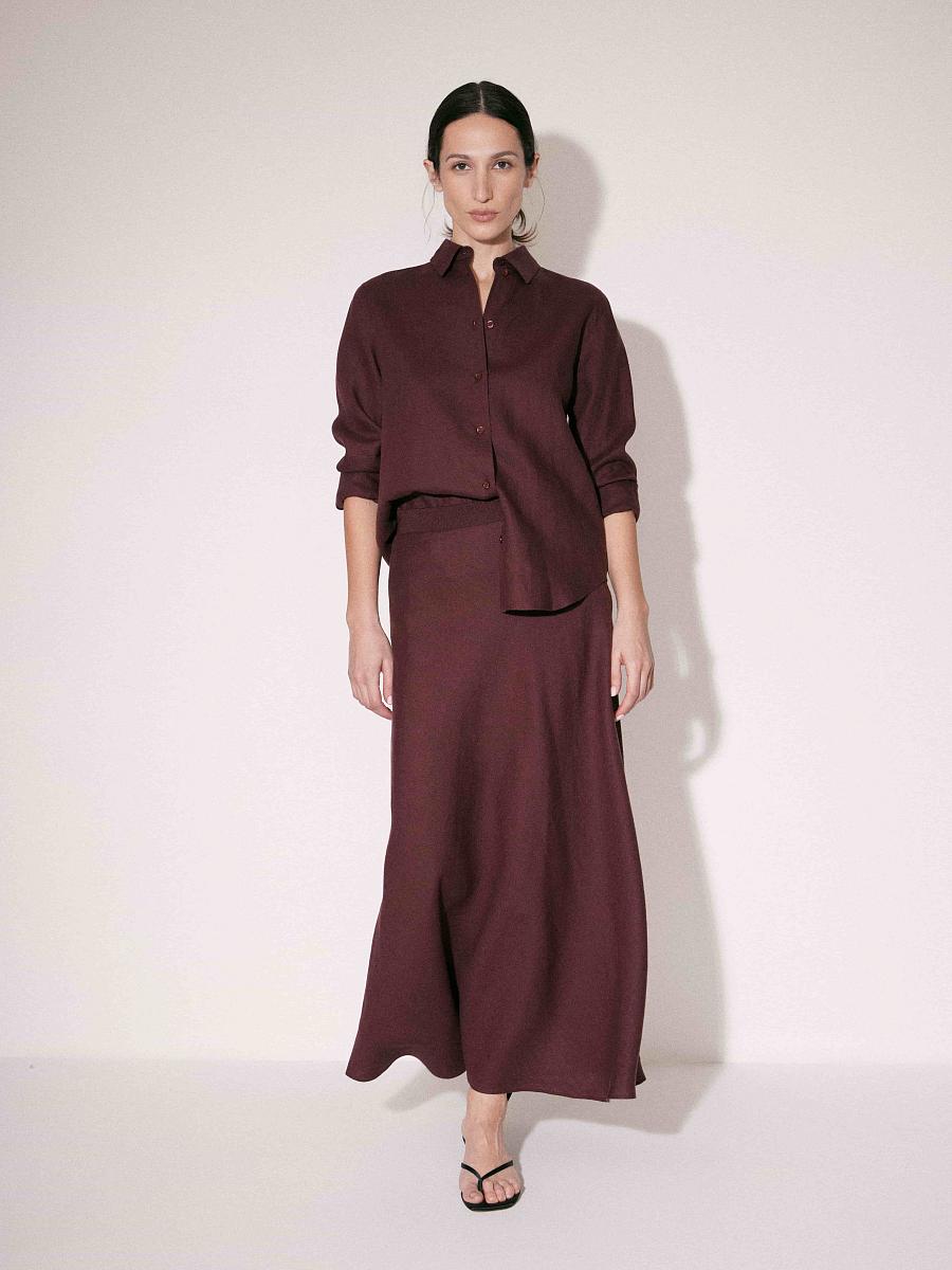 LWWA-035037 Юбка (бордовый, XS)