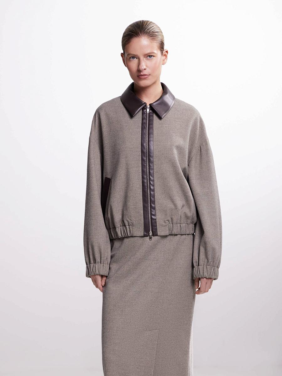 LWWL-565010 Бомбер (коричневый, XS)