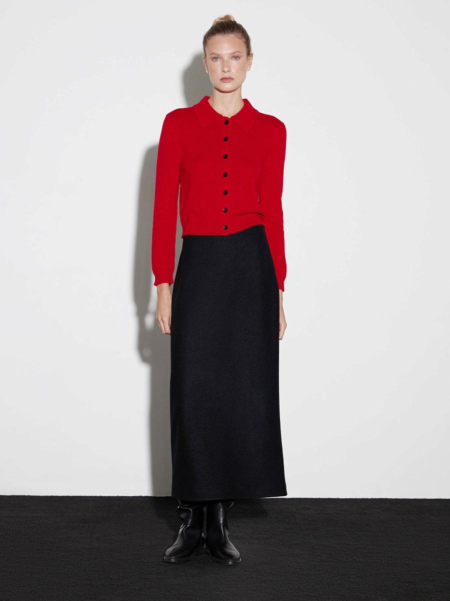 LWWN-205014 Кардиган (красный, S)