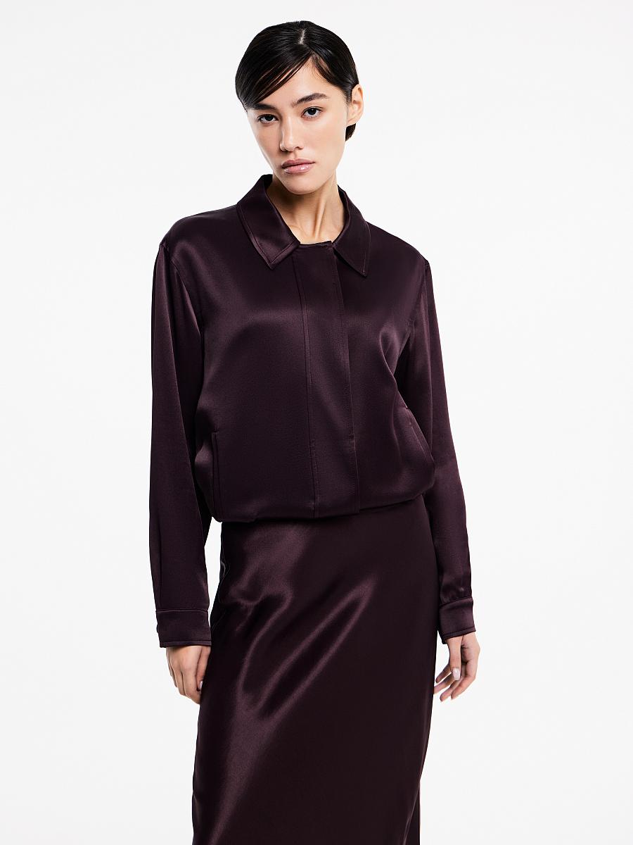 LWWN-565004 Бомбер (Сливовый, XS)